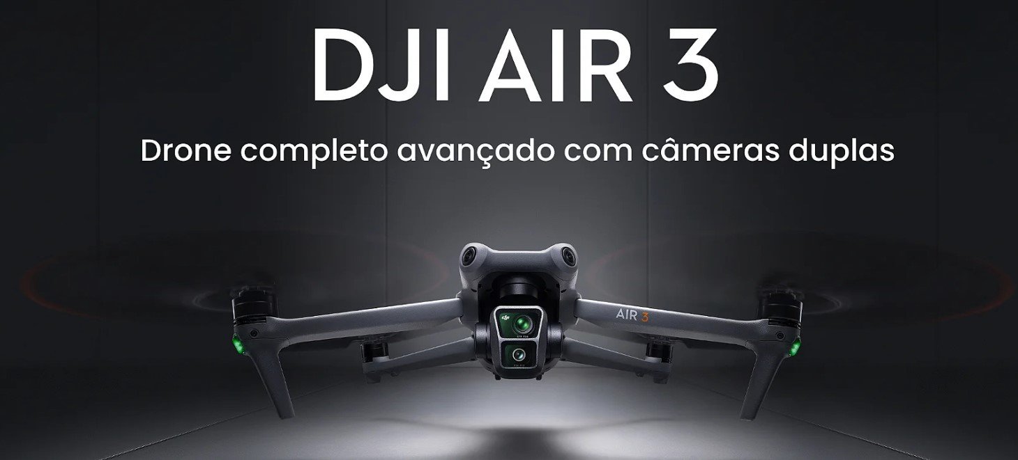 DJI Air 3: Tudo o que Você Precisa Saber Sobre o Drone que Revolucionou o Mercado Os drones se tornaram ferramentas indispensáveis para entusiastas da tecnologia, criadores de conteúdo, cinegrafistas e até mesmo profissionais de diversas indústrias, como agricultura e segurança. Nesse cenário, a DJI, empresa líder mundial em tecnologia de drones, lançou o DJI Air 3, um equipamento que combina inovações tecnológicas, praticidade e desempenho impressionante. Neste artigo, exploramos em detalhes tudo o que você precisa saber sobre o DJI Air 3: suas especificações, recursos, diferenciais e por que ele está entre os gadgets mais comentados de 2025. Design e Construção: Elegância e Funcionalidade O DJI Air 3 apresenta um design compacto e moderno, projetado para ser facilmente transportado sem comprometer a robustez. Pesando apenas 720 gramas, ele é leve o suficiente para ser carregado em uma mochila, mas resistente o bastante para suportar condições climáticas adversas. Seu corpo é construído com materiais de alta qualidade, como policarbonato reforçado, garantindo durabilidade e proteção contra impactos. A DJI também otimizou o sistema de dobradiças, tornando o processo de abrir e fechar o drone mais rápido e intuitivo. Os motores são silenciosos e eficientes, proporcionando um voo mais suave e discreto — ideal para filmagens em locais sensíveis ao som, como parques naturais ou eventos. Câmeras Duplas: Uma Nova Era na Captura de Imagens Uma das grandes inovações do DJI Air 3 é o sistema de câmera dupla. Essa configuração oferece versatilidade incomparável para capturar imagens e vídeos com qualidade profissional. Aqui estão os detalhes de cada câmera: Câmera Principal: Conta com um sensor CMOS de 1 polegada e resolução de 48 MP. Esse sensor captura imagens incrivelmente detalhadas, mesmo em condições de pouca luz. Além disso, suporta gravação de vídeos em resolução 4K a 60 fps e HDR para cores mais vibrantes e realistas. Câmera Telefoto: Possui um sensor de 12 MP com zoom óptico de 3x. Essa câmera permite capturar detalhes de objetos distantes sem perda significativa de qualidade, sendo perfeita para filmagens de paisagens, eventos esportivos ou cenas de ação. Ambas as câmeras trabalham em conjunto com a tecnologia de estabilização mecânica de 3 eixos da DJI, garantindo vídeos suaves e sem tremores, independentemente das condições de voo. Performance de Voo: Estabilidade e Precisão O DJI Air 3 não é apenas um drone bonito e bem equipado; ele também é incrivelmente eficiente no ar. Com um tempo de voo de 46 minutos, ele supera muitos concorrentes no mercado, permitindo filmagens mais longas sem a necessidade de recarga constante. Além disso, o sistema de propulsão foi otimizado para oferecer maior estabilidade, mesmo em ventos de até 38 km/h. Outro destaque é o alcance de controle, que pode chegar a 12 km graças ao sistema de transmissão O4 HD. Isso garante uma conexão estável e sem interrupções, mesmo em ambientes urbanos com alta interferência. A inteligência artificial também desempenha um papel importante no desempenho de voo. O DJI Air 3 conta com sensores omnidirecionais para evitar obstáculos, o que torna o voo mais seguro e acessível até mesmo para iniciantes. A função 