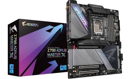 Placa-Mãe Gigabyte Z790 Aorus Master X: Um Review Completo

A Gigabyte Z790 Aorus Master X é uma das placas-mãe mais avançadas da linha Aorus, projetada para entusiastas de tecnologia e gamers que buscam desempenho de ponta, suporte para as tecnologias mais recentes e uma construção robusta para suportar overclocking e cargas de trabalho intensas. Lançada como parte da família Z790 X Gen, esta placa-mãe foi concebida para extrair o máximo das desvantagens Intel Core de 14ª geração, trazendo uma combinação impressionante de recursos, design térmico avançado e conectividade de última geração. Neste artigo, exploraremos em detalhes suas especificações, características principais, desempenho e o que torna uma escolha premium no mercado.

Especificações Técnicas

A Z790 Aorus Master X é uma placa-mãe no formato E-ATX (Extended ATX), compatível com o soquete LGA 1700, suportando Intel Core de 12ª, 13ª e 14ª gerações, além dos modelos Pentium Gold e Celeron. Vamos aos principais destaques técnicos:

Chipset : Intel Z790 Express

Memória : 4 slots DDR5 DIMM, suportando até 192 GB (com velocidades de até 8266 MT/s via overclocking), arquitetura dual-channel, suporte a XMP 3.0 e módulos ECC/não-ECC.

Slots de Expansão :

1 x PCIe 5.0 x16 (PCIEX16)

1 x PCIe 3.0 x16 (x4)

1 x PCIe 3.0 x16 (x1)

Armazenamento :

5 conectores M.2 (1 x PCIe 5.0 x4, 4 x PCIe 4.0 x4/x2, com suporte a SATA em um deles)

4 portas SATA 6Gb/s

Suporte a RAID 0, 1, 5 e 10 para SSDs NVMe e SATA

Conectividade :

Rede local: Marvell AQtion AQC113C 10GbE (10/5/2,5/1 Gbps)

Wi-Fi: MediaTek MT7927 Wi-Fi 7 (802.11a/b/g/n/ac/ax/be) com Bluetooth 5.3

Áudio : Codec Realtek ALC1220-VB + ESS ES9118 DAC, suporte a DTS:X Ultra

Portas USB :

3 x USB-C (2 x USB 3.2 Gen 2x2 sem painel traseiro, 1 x interno)

7 x USB 3.2 Gen 2 Tipo-A (painel traseiro)

8 x USB 3.2 Gen 1 (4 sem painel traseiro, 4 via headers internos)

4 x USB 2.0 (via conectores internos)

Vídeo : Suporte a DisplayPort via gráficos integrados Intel HD

VRM : Design digital 20+1+2 fases com MOSFETs de alta qualidade

Recursos Extras : EZ-Latch para M.2 e PCIe, Q-Flash Plus, RGB Fusion 2.0, Smart Fan 6, sensores de temperatura.

Design e Construção

A Z790 Aorus Master X impressiona logo de cara com seu visual agressivo e sofisticado. A placa adota uma estética preta com detalhes em alumínio escovado e iluminação RGB sutil na região do VRM, mantendo o estilo característico da linha Aorus. O design Ultra Durável da Gigabyte reforça os slots de memória e PCIe com blindagem de aço inoxidável, garantindo durabilidade e suporte a componentes pesados, como GPUs de última geração.

O sistema térmico é um dos grandes destaques. Equipada com um 